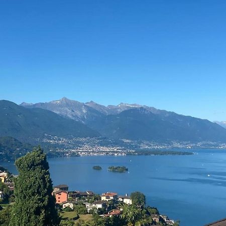 Luxusvilla Pool Panorma Privatspaehre Ruhe Brissago Exterior photo